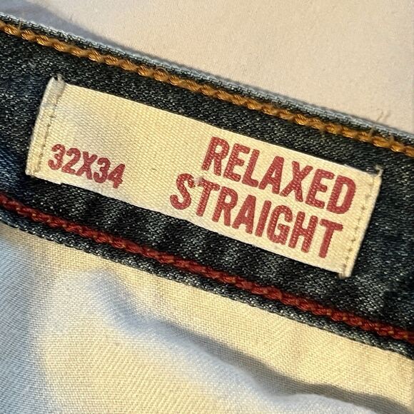 Arizona Jean Co Mens Relaxed Straight Jeans 32x34 Med Wash EUC - Picture 8 of 10